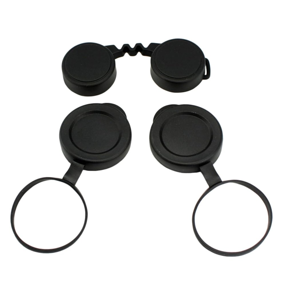 jojofuny 2sets Binocular Objective Lens Caps Durable Rubber Covers for Protection Easy to Use and Remove Lightweight and Compact for Bird Watching Hunting and Outdoor Activities