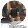 1 Mousepad with Non-Slip Rubber Base 8" Round Mouse-Mat with Stitched Edge Xmas Tree Branch Bear Doll Gaming Mousepad for Wireless Mouses Computer Laptop Home Office Desk Pad view 3