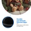 1 Mousepad with Non-Slip Rubber Base 8" Round Mouse-Mat with Stitched Edge Xmas Tree Branch Bear Doll Gaming Mousepad for Wireless Mouses Computer Laptop Home Office Desk Pad view 4