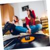 jojofuny 2pcs Vinyl Record Adapter Aluminum Single Adaptor Record Turntable Accessory view 2
