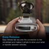 Escort EZ Mag Mount - StickyCup Silicon Suction Cup (Black) & SmartCord USB, Half Straight Half Coiled Cord with USB Port for Charging view 3
