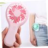 Gadpiparty Rechargeable Fan Portable Mini Usb Fan USB Fan Light Handheld Fan for Home Office School Pink view 4