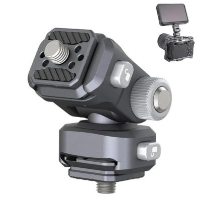F22 Quick Release Holder 2543 with Pan Tilt Fluid Head Adjustable Mount Camera Clamp for DSLR Camera Field Monitor