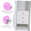 Vaguelly 4set Bubble Ball Drawer Knobs Silver Base Stylish Cabinet Pull Handles for Home Office Easy to Install Includes Screws Pink for Dressers and Cabinets view 2