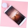 Mini Laptop Portable Light Phone Ring Light Clip on Lens Circle Color Makeup Selfie Camera Mobile Phone Clip on Cell Fill Pink view 4