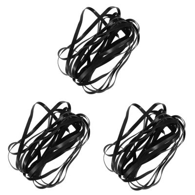 HOMSFOU 120pcs Recorder Rubber Belt for Repair Compatible Tape Recorders DVD Drives and Personal Stereos and Smooth Transmission Flat Design
