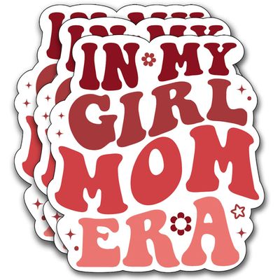 (3Pcs) in My Girl Mom Era Sticker, Sticker Gifts Mom Decorate Books, Laptops, Water Bottles Kindles Stickers, Phones Tumbler Waterproof Vinyl 3" Inch