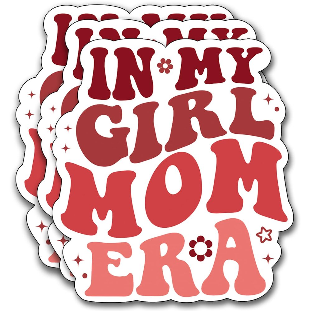 (3Pcs) in My Girl Mom Era Sticker, Sticker Gifts Mom Decorate Books, Laptops, Water Bottles Kindles Stickers, Phones Tumbler Waterproof Vinyl 3" Inch