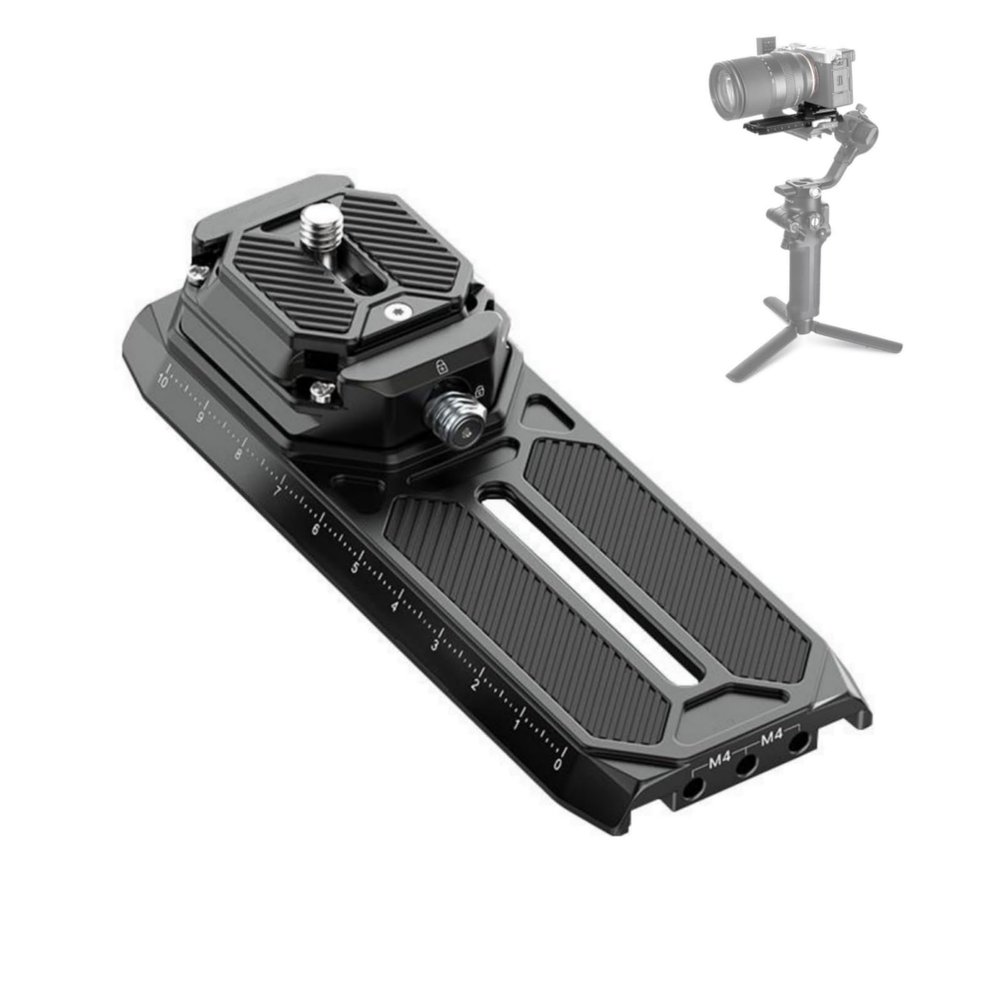 F38 2408 Quick Release System for DJI RS 2/RSC 2 Gimbals QR Mounting Plate System for DJI RS 2/RSC 2/RS3/RS3 Pro Gimbals