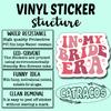 (3Pcs) in My Bride Era Sticker, Sticker Gifts Bride Decorate Books, Laptops, Water Bottles Kindles Stickers, Phones Tumbler Waterproof Vinyl 3" Inch view 4