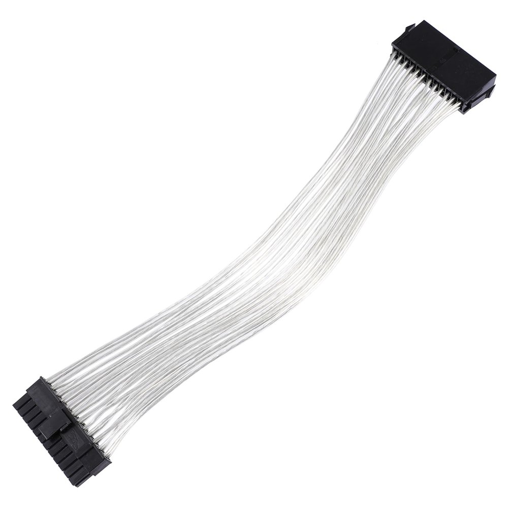 HOMSFOU 4pcs Computer Power Cable ATX Power Supply Extension Wire Motherboard Cable
