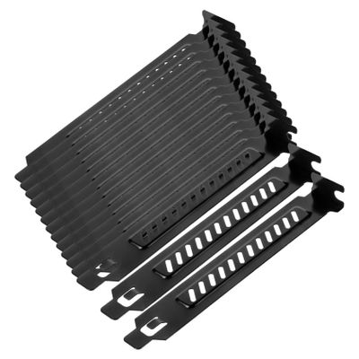 HOMSFOU 40pcs Metal Pci Slot Covers for Computer Case Ventilation Deflector Plates Dust and Heat Dissipation for