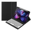kaidisen Keyboard Case for iPad Pro 12.9" 6th/5th/4th/3rd Generation with Magnetic Detachable Keyboard Candy Color Round Key Keyboard Cover,Black+White view 1
