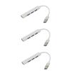 HOMSFOU 3pcs USB Hub for Laptop Aluminium Alloy USB Extension Data Hub Splitter Computer Adapter view 1