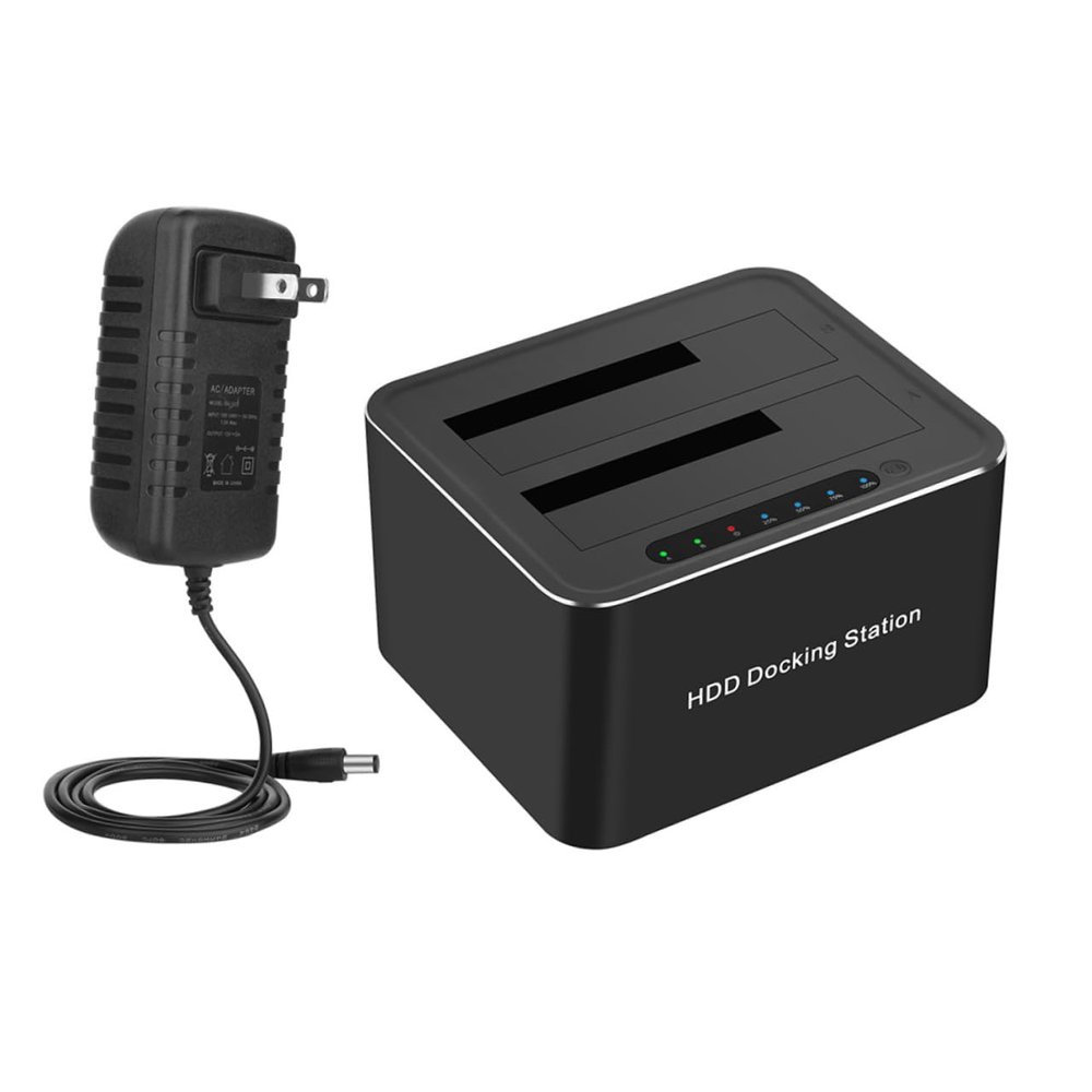 AOKWAWALIY Hard Drive Dock Offline Cloning Function Supports and Ssd USB Uasp Enabled up to Capacity Easy Plug Play Design Compatible