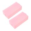 MERRYHAPY 2pcs Nail Drill Bit Organizer Box Polishing Heads Storage Holder for Manicure Use Compact Design for Easy Access and Display for Salon and Home Use Pink view 1