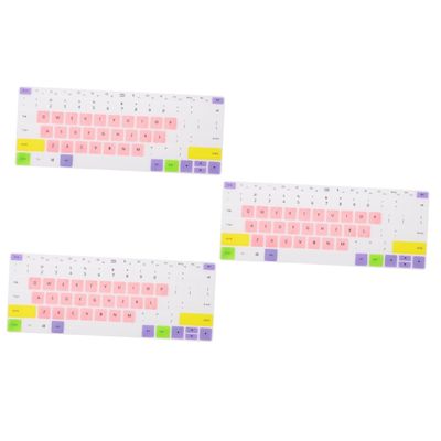 Gadpiparty 3pcs Keyboard Cover Ergonomic Keyboard Case Water Dust Stain Protector Skin for Laptop Key Cover Backlight Pass