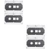 Mikikit 4pcs Blank Cassette Tapes for Voice and Music Recording Supply Hard Case for Parties and Teaching view 1