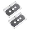 Mikikit 4pcs Blank Cassette Tapes for Voice and Music Recording Supply Hard Case for Parties and Teaching view 4