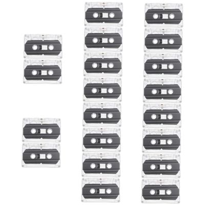 Mikikit 20 Pcs Audio Tape Blank Cassette Tape for Mixtape Cassette Tape Tapes for Recording 30 Minute Cassettes 30 Min Recording Time Tapes Standard Size Cassettes Low Noise Tape