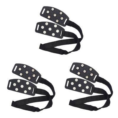 Kisangel 6pcs Outdoor Walking Shoes Cover for Ice Climbing Crampon Cleat Silicone Traction for Men Women