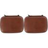 OSALADI 2Pcs Earbud Case Hard,Cable Headphones Small Hard Case,Storage Bag,Electronics Accessories Bag for Headphone,Earphone Carrying,Pu Leather view 1