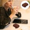 OSALADI 2Pcs Earbud Case Hard,Cable Headphones Small Hard Case,Storage Bag,Electronics Accessories Bag for Headphone,Earphone Carrying,Pu Leather view 2