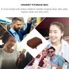 OSALADI 2Pcs Earbud Case Hard,Cable Headphones Small Hard Case,Storage Bag,Electronics Accessories Bag for Headphone,Earphone Carrying,Pu Leather view 4