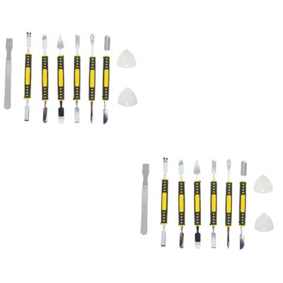 jojofuny 2sets Disassemble Tool Kit Dual Ends Metal Spudgers for and Tablet Repair Lightweight and Compact Pry Tools for Safe Electronics Maintenance