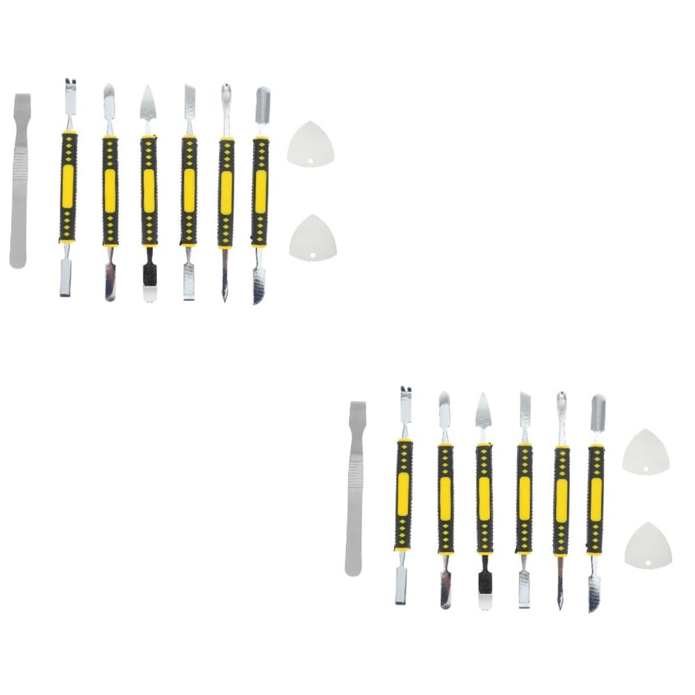 jojofuny 2sets Disassemble Tool Kit Dual Ends Metal Spudgers for and Tablet Repair Lightweight and Compact Pry Tools for Safe Electronics Maintenance