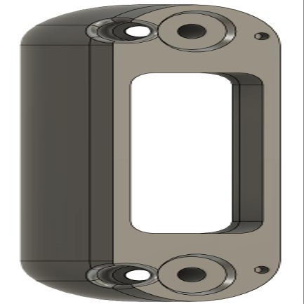 Angled Doorbell Wedge Mount Bracket compatible with Arlo 2K Video Doorbell AVD4001 (2nd Generation) (White, 50-Degree)