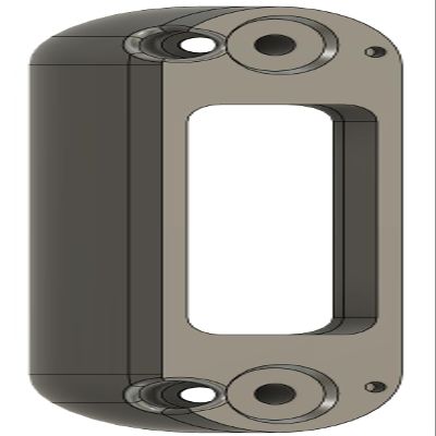 Angled Doorbell Wedge Mount Bracket compatible with Arlo 2K Video Doorbell AVD4001 (2nd Generation) (Black, 50-Degree)