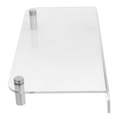 ARTIBETTER Desk Monitor Riser Acrylic Monitor Stand Riser, 50x20x5cm Acrylic Stand for Desk Clear Desk Organizer Shelf Riser Tray for Monitors, Laptops, Printers