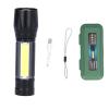 Dilwe Mini Flashlight Torch, Portable USB Rechargeable Handhold Hand Lamp with COB Sidelight for Outdoor Camping Climbing Hiking view 2