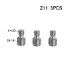 Quick Release Screw 3/8 to M6 1/4 Double Male Screw Adapter Ballhead Monopod Camera Conversion Screw for Light Stand Tripod (Size : Z11 3PCS) view 2