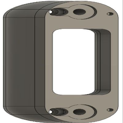 Angled Doorbell Wedge Mount Bracket compatible with Arlo 2K Video Doorbell AVD4001 (2nd Generation) (White, 35-Degree)