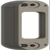 Angled Doorbell Wedge Mount Bracket compatible with Arlo 2K Video Doorbell AVD4001 (2nd Generation) (White, 35-Degree) view 1