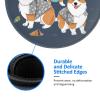 2 PCS Mousepad with Non-Slip Rubber Base 8" Round Mouse-Mat with Stitched Edge Wearing Clothes Corgi Dogs Gaming Mousepad for Wireless Mouses Computer Laptop Home Office Desk Pad view 4