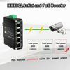 Industrial Gigabit 5-Port 802.3at PoE Switch with 1 Uplink Port, 10Gbps Ethernet Switch Supporting DIN-Rail, PoE Booster Function view 3