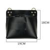 NOLITOY Leather Scissor Holder Pouch for Salon Stylists Multifunctional Tools Organizer for Combs Clips Hair Shears Black view 2