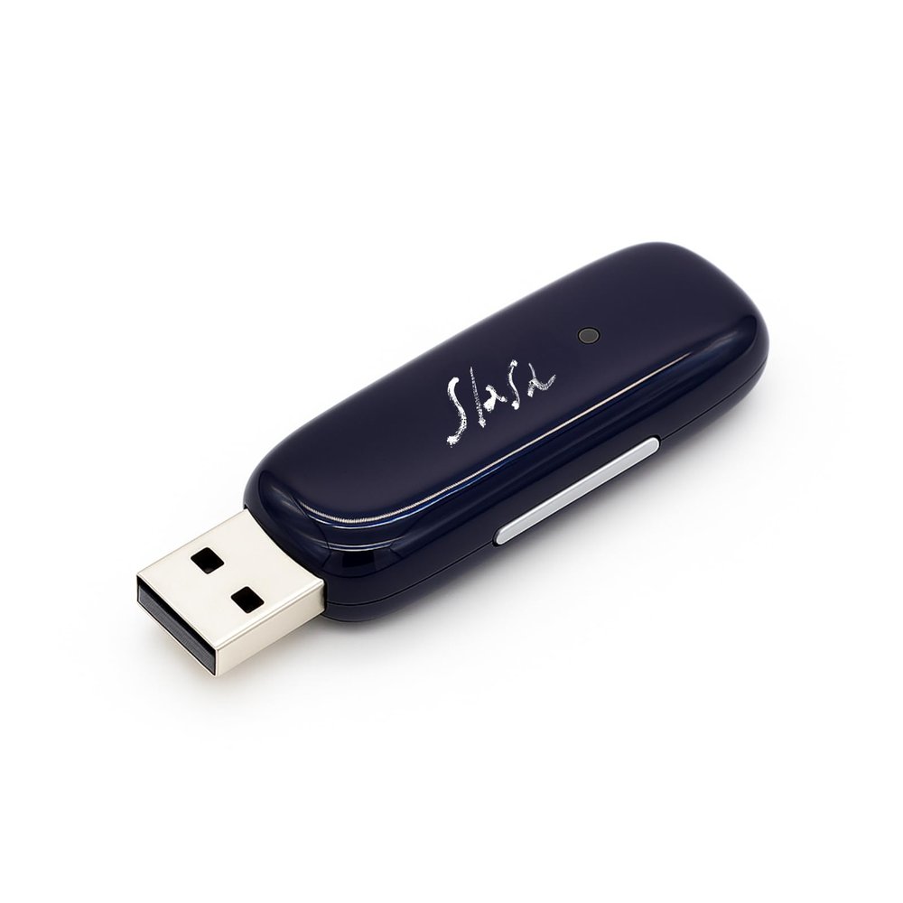 Slash4 Hi-Fi Bluetooth DAC & Headphone Amp  ESS Quad DAC ES9219, LDAC/aptX Adaptive, Optical Output  Upgrades Car/Home Audio to High-Res Studio Quality (Metal Navy)