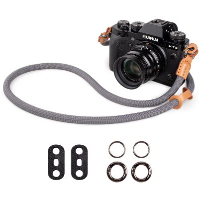 VOVMOEYA Camera Strap Rope,Camera Neck Strap Shoulder Strap for Fujifilm X100VI X100V XS20 XT5 for A6000 A6100 A6400 A6700 A7IV for Canon EOS R6 R10 for Nikon D850 D5600 D7500 - Grey