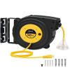 WILAWELS 50 FT 14AWG/3C SJTOW Retractable Extension Cord Reel and 18W 2000LM 15FT LED Work Light Bundle, for Garage, Workshop, Car Repair Scene Y50CR06- Y03WL06 view 2