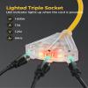 WILAWELS 50 FT 14AWG/3C SJTOW Retractable Extension Cord Reel and 18W 2000LM 15FT LED Work Light Bundle, for Garage, Workshop, Car Repair Scene Y50CR06- Y03WL06 view 3