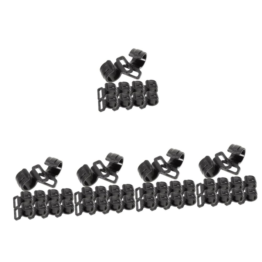 Kisangel 50pcs Camping Tent Pole Hooks Outdoor Hooks Sturdy Plastic for Tent Accessories Camping Gear