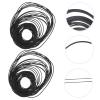 jojofuny 6packs Replacement Cassette Tape Machine Belt for Recorder High Wear Resistance Square Rubber Belt view 3