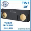 8" Dual Sealed sub Box 2014-2021 Tundra Crew-max subwoofer Enclosure Speaker Box car Audio Ground Shaker (Black, 10" TW3) view 2
