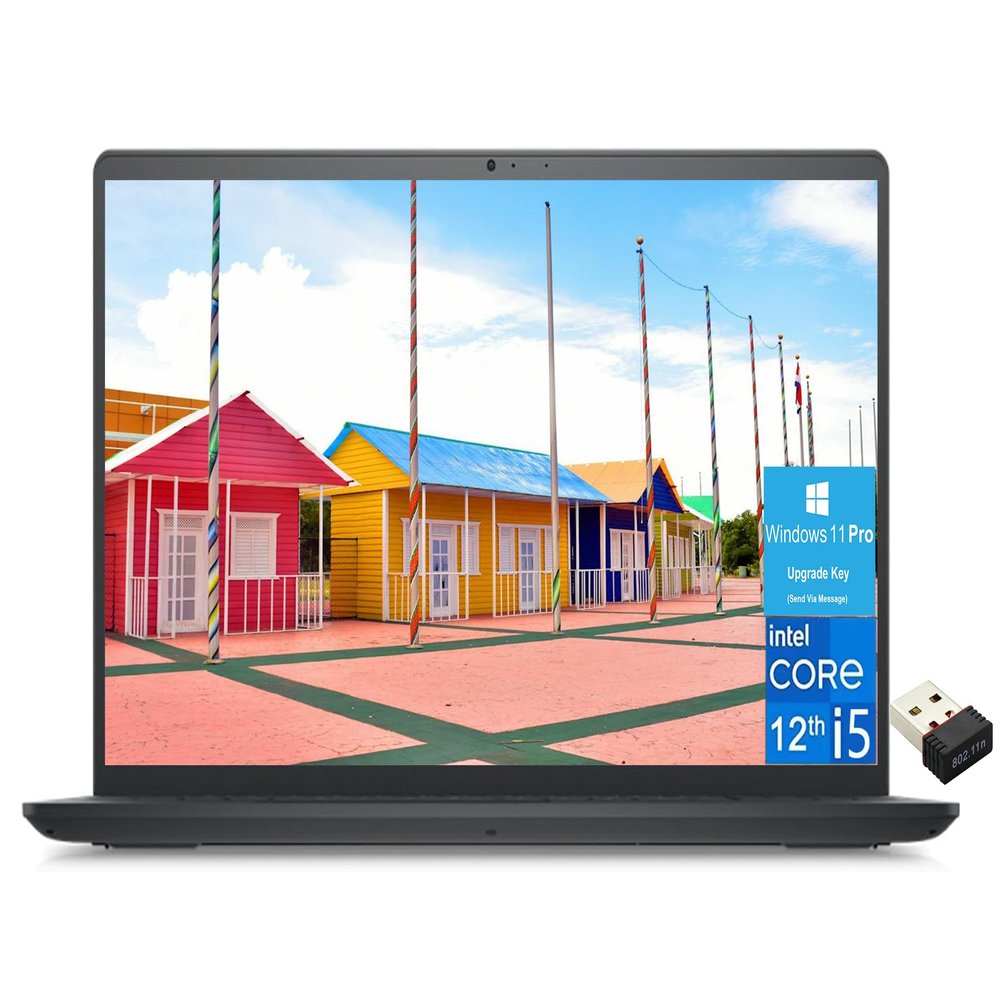 Dell 2024 Newest Inspiron 15 Business Laptop, 15.6" FHD Display, Intel Core i5-1235U(10-core), 64GB RAM, 1TB SSD, Intel UHD Graphics, Wi-Fi 6, Bluetooth, Windows 11 Pro, with USB WiFi Adapter