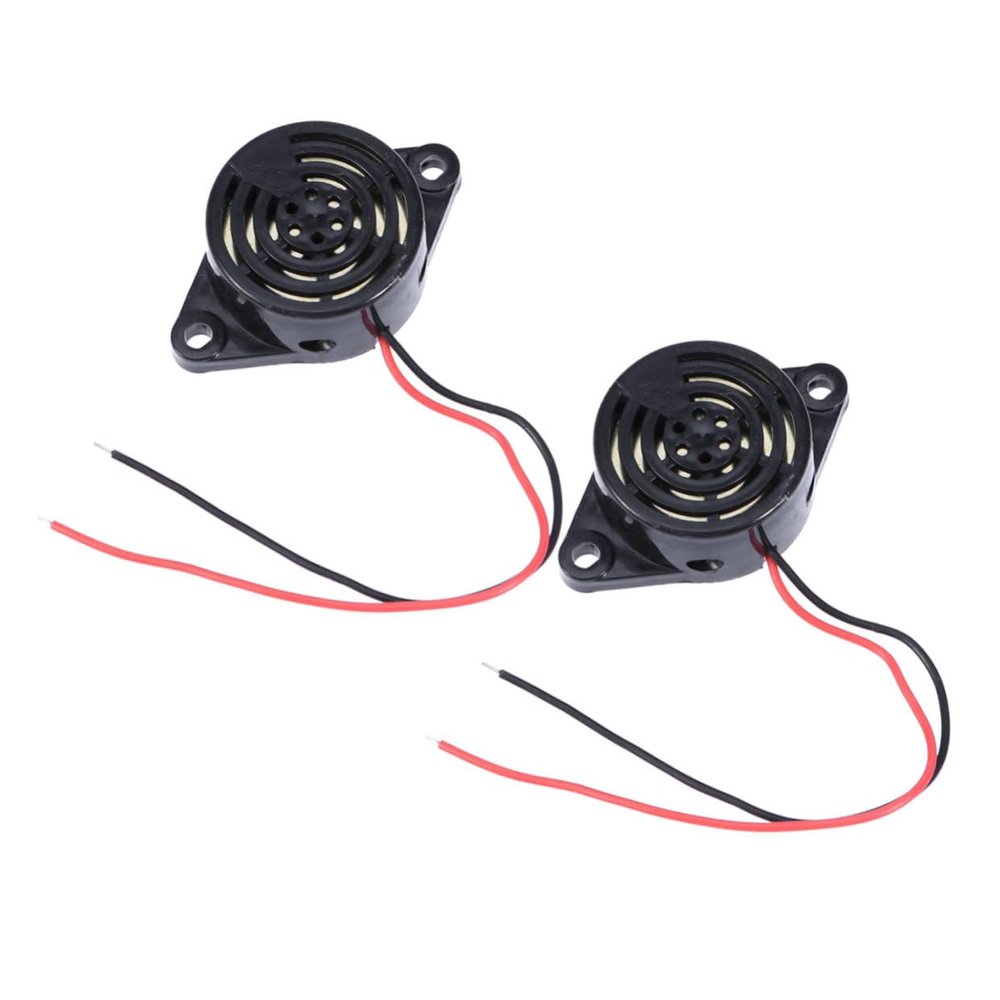 CALLARON 2pcs Buzzer Alarms for Door Chimes Electric Buzzer Security System Siren Wires