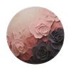 1 Mousepad with Non-Slip Rubber Base 8" Round Mouse-Mat with Stitched Edge Rose Color Blush and Black Gaming Mousepad for Wireless Mouses Computer Laptop Home Office Desk Pad view 1